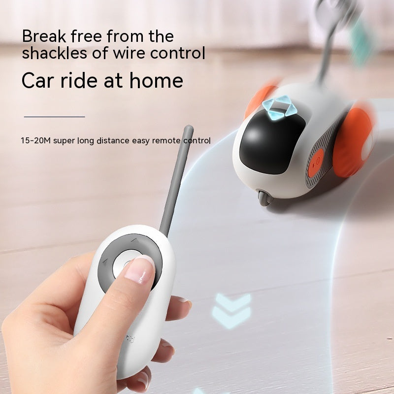 USB rechargeable cat toy car with its remote